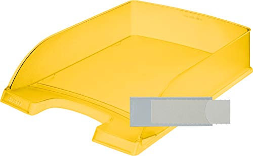 Leitz Plus Standard Briefablage DIN A4, Frosted Yellow, 10 Stück