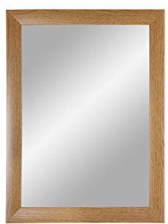 ByMoris Spiegelrahmen Eiche Rustikal 60x160 cm Wandspiegel Deko-Spiegel mit MDF-Holz Rahmen Modern Vintage alle Größen individuell Maß gefertigt 100% Made in Germany