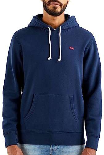 Levi's Men's Sweatshirt Hoodie, Dress Blues, XXL