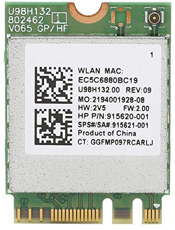 RTL8821CE Tarjeta de red inalámbrica AC 433M Transmisión de alta velocidad para computadoras portátiles de escritorio, para HP Probook 430 G5 / 440 G5 / 450 G5 / 455 G5 / 470 G5 / 640 G4 / 450 G4