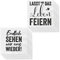 Servietten 40er Set │ 2 Motive Sprüche Leben │ 3lagige Papierserviette 33x33cm │stoffähnlich Tuch Partyzubehör (40er Set Serviette Leben)