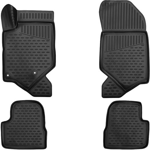 ELMASLINE 3D Gummimatten Set für Citroen C4 2020-2025 | Mit extra hohem Rand Fußmatten
