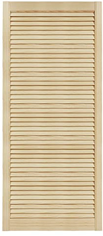 DecoMeister Mobili Porta Lamella Porte Pino Mobili Anteriore Pino Non Trattato Armadio Porta Armadio Aperto Lamelle 594x1406 mm Singolo legno massiccio a venatura naturale