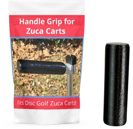 Zuca Disc Golfwagen-Griff | hochwertiger Griff für ZUCA Cart | Zuca Cart Zubehör | super strapazierfähiges Schaumstoffmaterial | unverzichtbares Disc Golf Zubehör für Männer (schwarz)