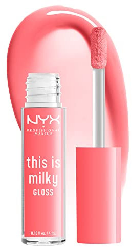 NYX PROFESSIONAL MAKEUP This Is Milky Gloss, Vegan Lipgloss – Moo-dy Peach