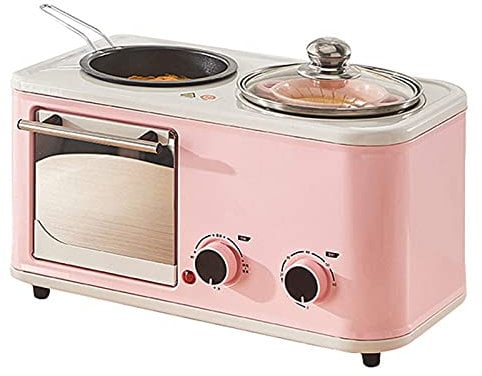 breakfast machine multifunctional 4 In 1 Household Breakfast Machine, Mini Bread Toaster, Multifunction Baking Oven/Omelette/Fry Pan/Hot Pot/Boiler/Food Steamer