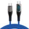 Ocetea 100W USB C auf USB C Kabel, 1M 5A Schnellladekabel Ladekabel PD QC5.0 with LED Display, Kompatibel mit MacBook Pro Air iPad Pro Air Galaxy S23 S22 Pixel Switch