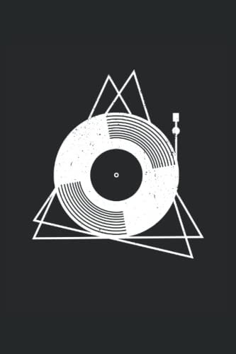 Schallplatte: Schallplatten Musik Plattenspieler | Notizbuch DIN A5 6x9 Zoll | Planer Tagebuch Schreibheft | 120 Seiten | Punktiert