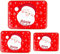 Alsino Keksdosen Weihnachten rund mit Deckel im 3er Set Plätzchendose Keksdose, Geschenkbox für Weihnachten Nikolaus - aus Metall, Modell Weihnachtsmann