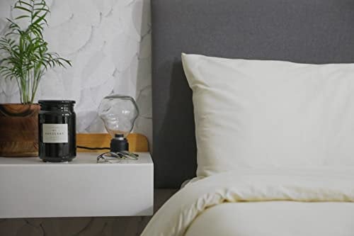 lekka EASY-CHANGE & EASY-IRON, ZIP-AROUND Duvet Cover Set for King Size Bed (Cream) (Off-white, Ivory, Beige, Eggshell, Vanilla)