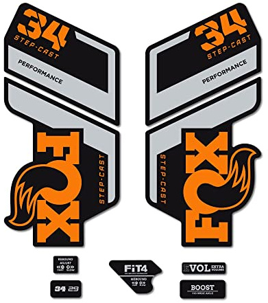 Aufkleber kompatibel mit Fahrradgabel Fox Float 34 SC Performance 2022