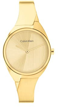 Calvin Klein Analog Quarzuhr für Damen Kollektion Charming mit Edelstahlarmband
