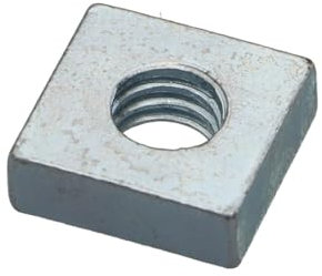 Tuerca cuadrada M8 20X20X6 Acero cincado blanco