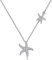 VONALA Sterling Silver Starfish Necklace for Women Girls Beach Jewelry Starfish Necklace Silver Pendant Gift