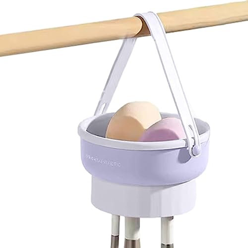 Yusheng Makeup Brush Drying Tray - Brush Cleaner Drying Holder,Cosmetic Brush Cleaning With Drying Rack With Scrubber Mat, Travel Brush Rack For All Brands Of Foundation Blending Sponges