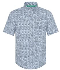 BRAX Style Dan P Cotton Linen SLUB Kurzarnhemd