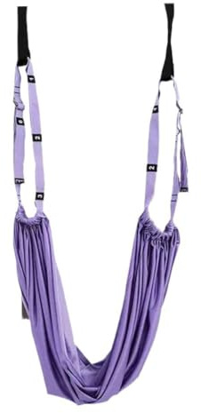 Yoga-Stretch-Gurt, Aerial Yoga Hängematte, Hängematten-Schaukel, Stretchband, Aerial Yoga Seil für Rückenschmerzen, Taille, Rücken, Bein, Stretchgurt, Fitness Stretching Assist Trainer von ZIRYXQ