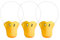 KRYMSON Pack de 3 máscaras de pato, máscaras divertidas de pato, máscaras de pato para cosplay, accesorios para espectáculos de máscaras (amarillo)