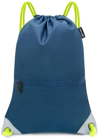 HOLYLUCK Rucksack mit Kordelzug, Sporttasche, Turnbeutel, petrol, One_Size, Sportlich