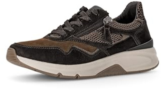 Gabor Damen Low-Top Sneaker, Frauen Halbschuhe,schnürer,Business,Freizeit,straßenschuhe,Strassenschuhe,Cacao/nut/Bronce k.,37 EU / 4 UK