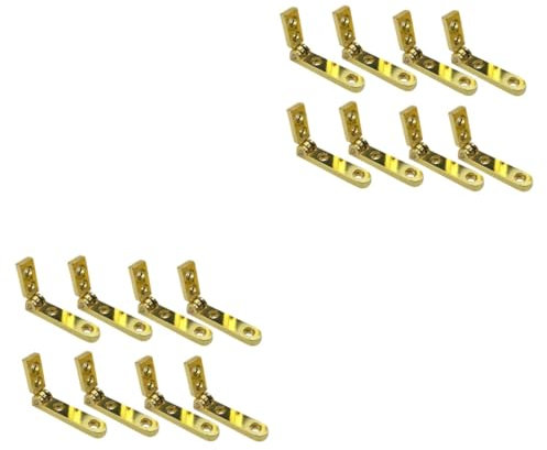 ARTIBETTER 16 Stk Sieben-buchstaben-scharnier Türschließer Scharnier Automatische Türe Federe Goldenes Mini-e Für Schmuckkästchen