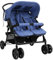 Willood Tandem Kinderwagen Geschwisterwagen Zwillingskinderwagen Marineblau Stahl