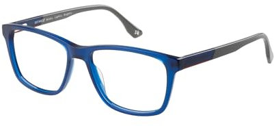 BOTANIQ Quadratisch Azetat Brillen in Blau für Herren, Brille mit Sehstärke, optional mit Sonnenbrillen tönung oder Blaulichtfilter (Modell BIO-1126-105)