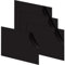 YAYODS 4 placas de plástico de 3 mm – 40 x 30 cm, placas de plástico negro, placa de plástico ABS para modelismo, manualidades, guardabarros, decoración del hogar, expositores de mesa