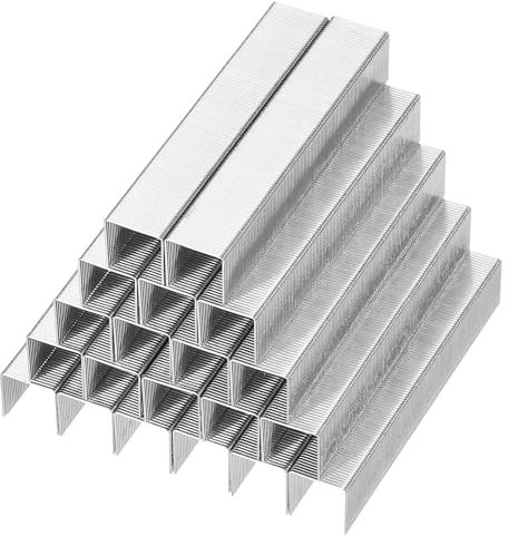 PATIKIL 23/13 Heftklammern für Hefter, 1000 Stück 1/2 Beinlänge Standard Flachklammer Meißelspitze Heftklammern Jam-Free für Büro Desktop Home Supplies, Silber