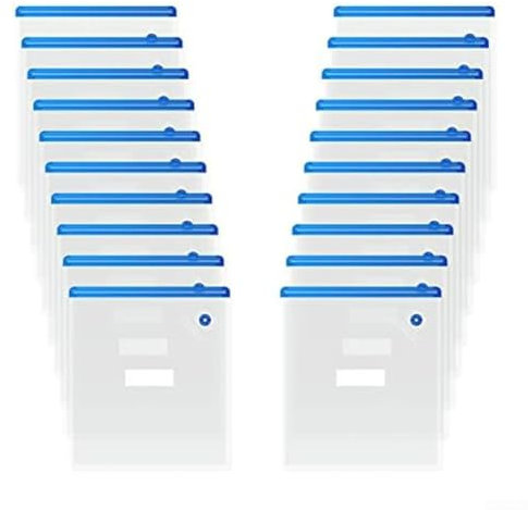 Zilimontt Drucker-Verbrauchsmaterialien, Vakuumbeutel für 3D-Drucker-Filament, wiederverwendbare Vakuum-Kompressions-Aufbewahrungsbeutel, 30 x 34 cm, feuchtigkeitsbeständiger Schutz, 20 Stück