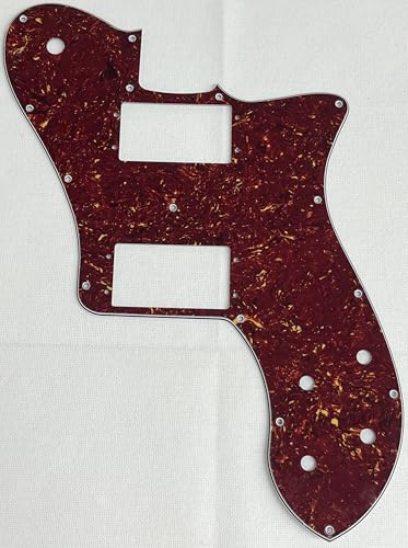 For Fit US 72 Telecaster Deluxe Re-Issue Style Guitar Pickguard (4-lagig Red Tortoise)