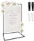 Chevalet Mariage, Support Robuste pour Panneau de Bienvenue de Mariage, 50 x 30x 20 inches Chevalet en Métal sur Pied, Tableau de Sièges de Marriage Stand de Slogan d'Affiches de Mariage
