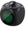 Sveglia con proiezione LCD, con display della temperatura e proiezione del tempo a soffitto, orologio da tavolo a cupola con controllo vocale, funzione snooze di 10 minuti e allarme sonoro naturale