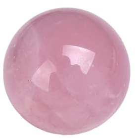 IDGTTLDF Rose Quartz Crystal Ball Gemstone Home Decoration Stone Sphere,35mm