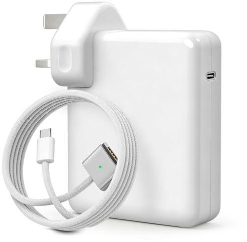 140W MacBook Charger USB-C Fast Charging Power Adapter with 6.6FT Type C to | Magnetic 3 Cable, LED Indicator Compatible with MacBook Pro 14/16 inch, MacBook Air 13/15 inch, M1-M5, 2021-2026 (White)