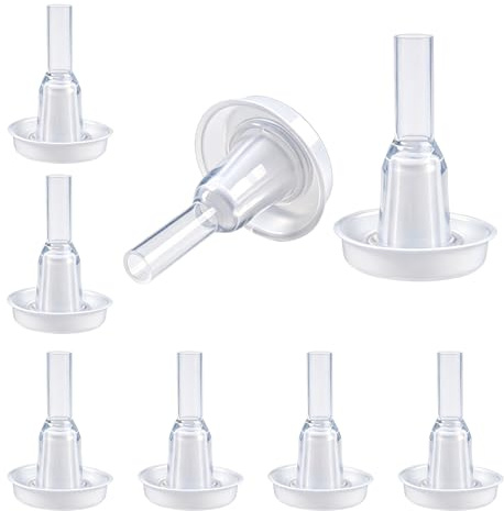 8 preservativi per orinatoio da uomo, 25 mm, trasparenti, monouso, autoadesivi e in silicone, delicati sulla pelle e traspiranti, per incontinenza, catetere esterno per uomini (25 mm)