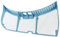 SPARES2GO Filtre Anti-Peluches Bleu pour Indesit Sèche-Linge