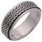 Echt 925 Sterling Silber Geflochtener Seil Spinner Ring Band Fidget Anxiety Ring für Herren Damen Größe 63