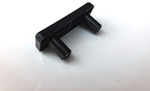 OuM Möbelgleiter Rechteckig mit 2 Zapfen, 4 Stück, Schwarz, Modern, 50mm