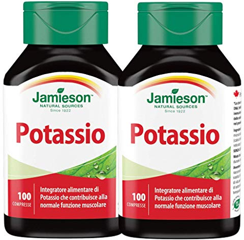 Potassio 100 compresse - Jamieson Integratorie alimentare (2 Confezioni da 100 compresse)