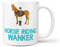TeHe Gifts Horse Wanker Gift Mug Funny Rude for Him Her Men Women Birthday Gifts