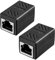 hb-digital 2X RJ45 LAN Kupplung CAT 6 Ethernet Netzwerk Verbinder Kabel Verlängerung für Netzwerkkabel, Patchkabel Adapter bis zu 10-Gigabit geschirmtes Doppelbuchse