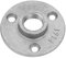10 Stück 3 Löcher 65mm DN15 Flansch Rohrbasis 1/2 Gewinde Bodenflansch(Aluminum alloy)