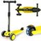 IMMEK Kinderroller 3 Räder für Kinder Roller ab ab 2-8 Jahre Kleinkinder Scooter für Jungen und Mädchen mit 3 PU LED Räders, Einstellbare Lenkerhöhe und Maximales Gewicht von 50 kg (Gelb)