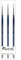 Pinceau Raphael Série 8224 Traceurs Bleu , 0, 6/0, 10/0