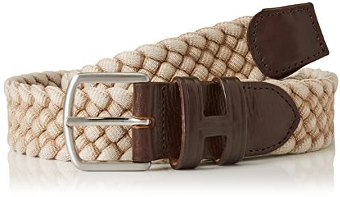 HACKETT LONDON Mens Vintage Plait Belt Gürtel, 836STONE, 26