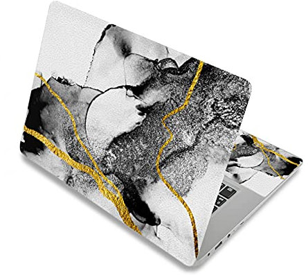 BIJIHUA Laptop Skin Sticker Decal Universal Marble Grain Laptop Skin Sticker 13.3 14 15.6 17 Notebook Surface Cover Decal for Lenovo/HP/MacBook etc