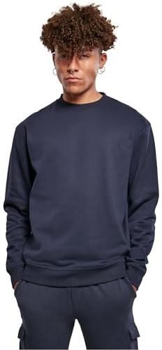 Urban Classics Men's Crewneck Sweatshirt, midnightnavy, S