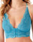 Gossard Women's Superboost Lace Deep V Bralet Bra, Ocean Blue, 38C