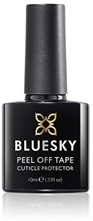 BLUESKY Liquid Latex Peel Off Tape Cuticle Protector, Guard for Nail Polish and Gel, Skin the perfect Manicure, 10ml, White
